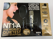 Rode Nt1-a - Studio Condenser Microphone - Boxed With Accessories.