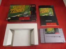 Super Tennis (Super Nintendo Entertainment System, 1991) SNES COMPLETE w/ Box