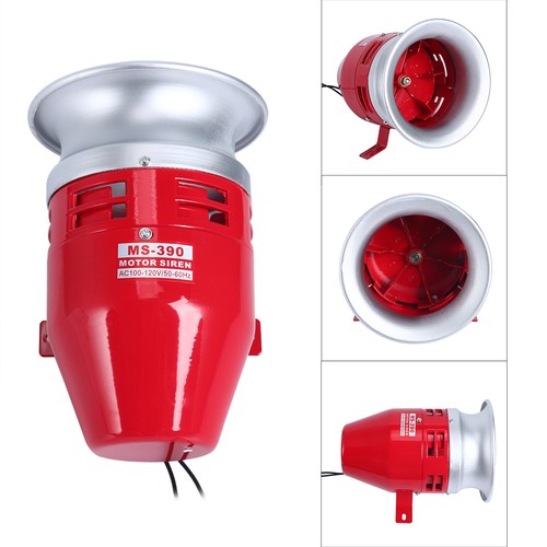 110V Motor Driven Siren Metal Horn Air Raid Alarm MS-390 125dB for Industry Boat - Picture 3 of 9