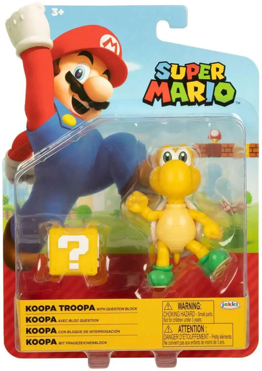 Super Mario Wave 29 Koopa Troopa Action Figure [with Question Block]