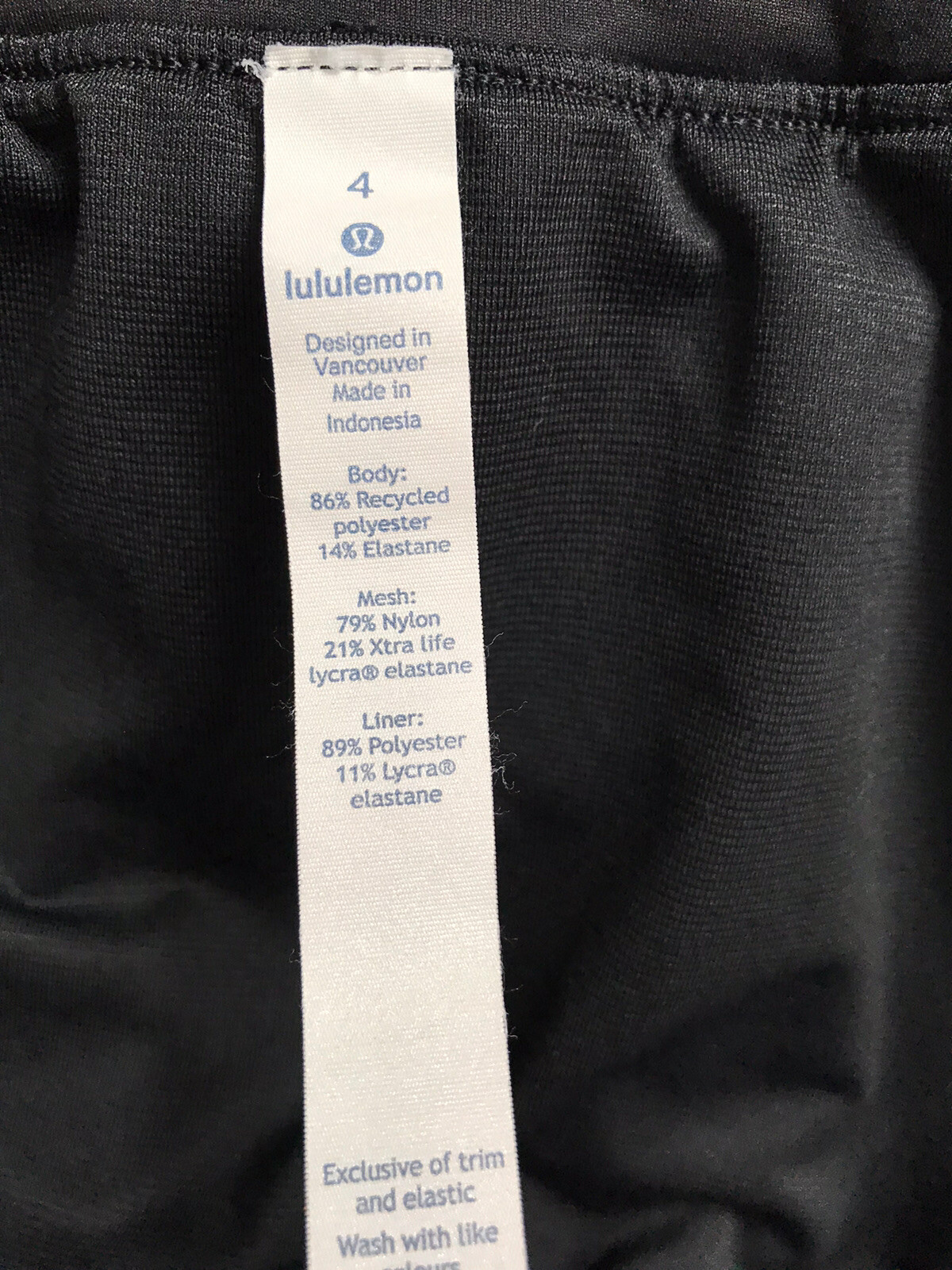 LULULEMON POLYESTER ELASTANE BLACK NAVY BLUE PULL… - image 8