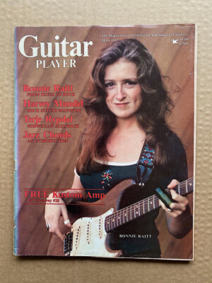 BONNIE RAITT GITARRENSPIELER-MAGAZIN MAI 1977 BONNIE RAITT COVER MIT FEATURE-INS