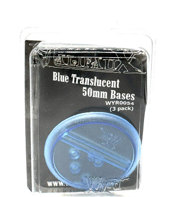 TRANSLUCENT BLUE 50MM BASE (1 NEW IN BOX) WYR0054 Malifaux