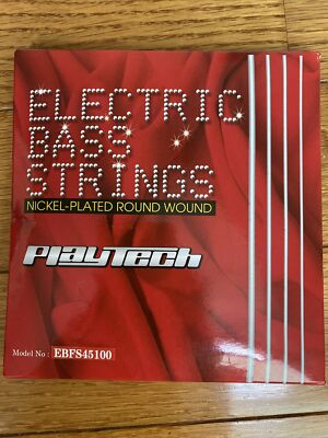 PLAYTECH EBFS-45100 Electric BASS Strings REGULAR GAUGE Nickelplated Round Wound