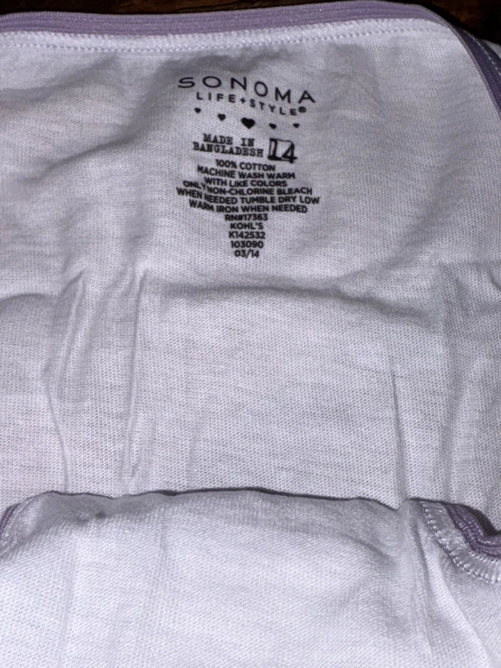 Sonoma Girl Life Style 14 Vintage White  SO SOFT Cotton Bikini Panty Underwear - Image 4 of 4