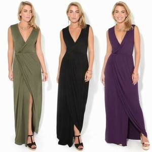 abito lungo tinta unita