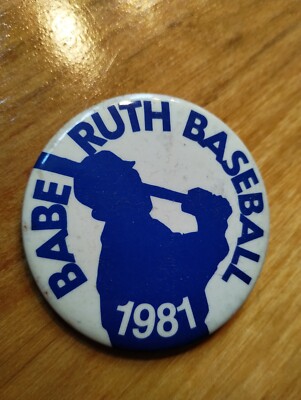 Vintage Babe Ruth RARE MLB Baseball Pin Button COLLECTIBLE 1981 ...