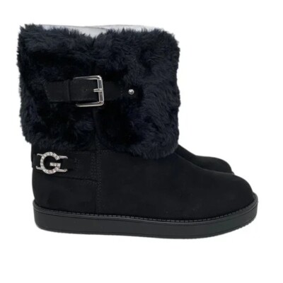 GBG LOS ANGELES WOMEN'S ALEYA FAUX FUR BOOTS 5M