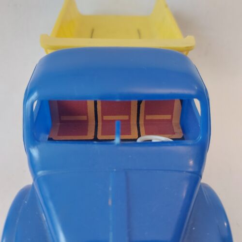 Vintage PRAGA Dump Truck Plastic & Tin Friction Toy ITES Czechoslovakia 70s - Picture 6 of 15