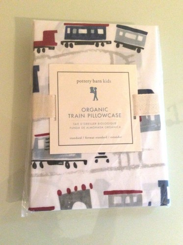 Disney Pottery Barn PILLOWCASE Truck car train holiday party gift star Christmas - Picture 1 of 3