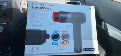 Sharper Image Powerboost Pro+ Massage Gun - Black