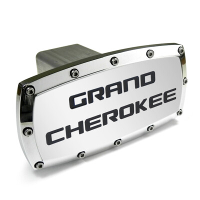 Tow Hitch Cover Plug for Jeep Grand Cherokee - Polished Chrome - 2-inch Billet