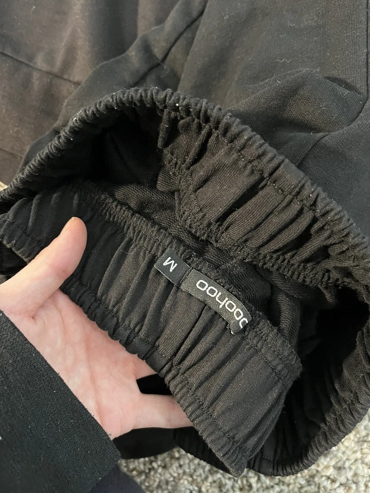 Boohoo Womens Sweat Set Black Size Medium - Image 3 of 3