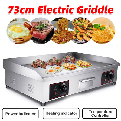 4400W Elektro Grillplatte Elektrogrill Gastro Griddle Griddleplatte Bräter Grill