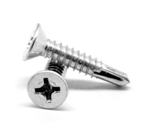 #12-14 x 1 1/2 Self Drilling Screw Phillips Flat Head Undercut #3 Point Stl Zinc