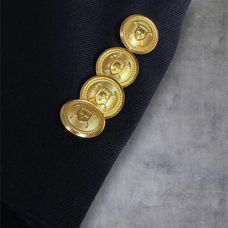 RALPH LAUREN Mens Navy Blazer 44L Wool Sport Coat Two Button Jacket Suits - Image 4 of 4