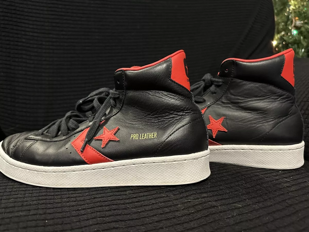 Converse Leather Chicago Star City Pack Black Red Men's Sz 8 |