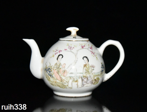 old ancient Chinese The Republic of China Pastel maid chart pot