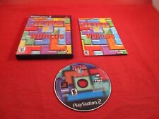 Tetris Worlds (Sony PlayStation 2, 2002) COMPLETE w/ Case manual disc WORKS!