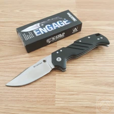 Cold Steel Engage Folding Knife 3.5" CPM-S35VN Steel Blade Black G-10 Handle