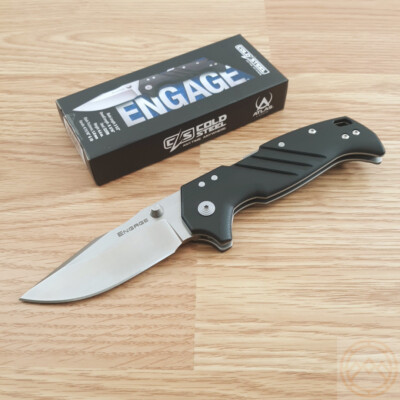 Cold Steel Engage Folding Knife 3.5'' CPM-S35VN Steel Blade Black G-10 Handle