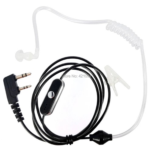 2-pinowy kryształowy kabel zestaw słuchawkowy mikrofon do Baofeng UV-5R 888S UV-82 GT-3TP TYT - Zdjęcie 7 z 12