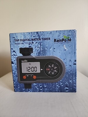 RAIN POINT sprinkler timer /Tap digital water timer Open Box