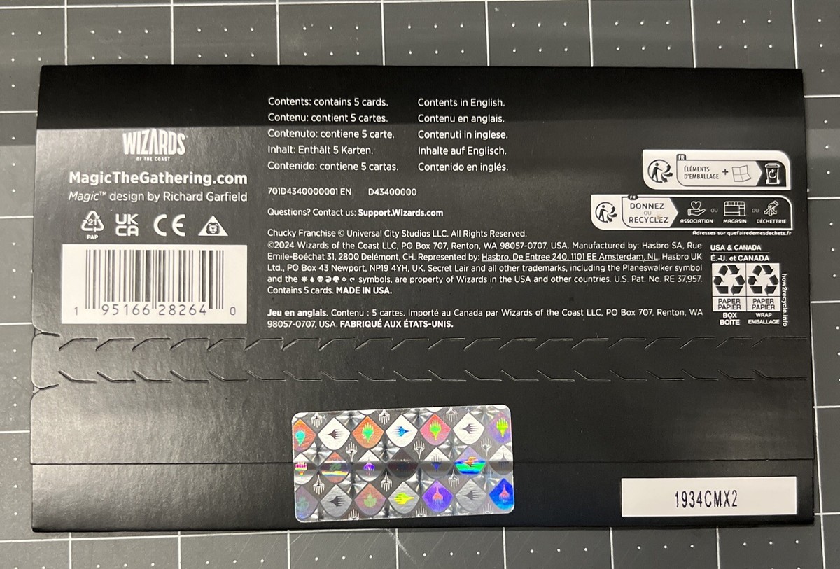 MTG Secret Lair x Chucky【FOIL英語】SLD Secret Lair x CHUCKY MTG Magic SLD new sealed non / regular