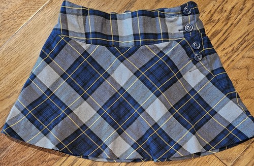 Girls Size 4 Land's End Pleated Plaid Skirt - School uniform