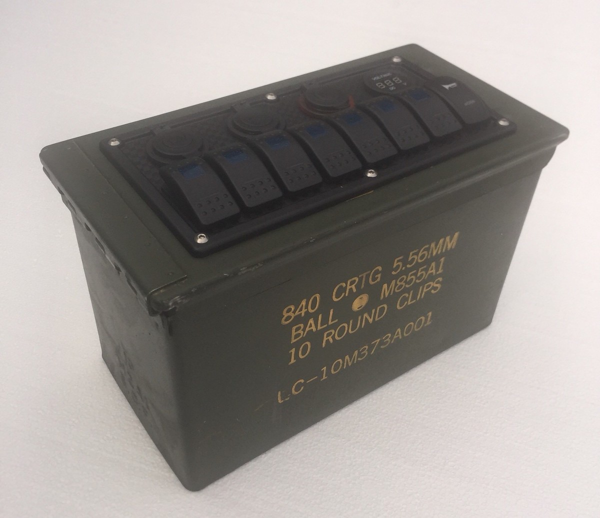 MILITARY HUMVEE TOP CONTROL PANEL CENTER CONSOLE (C)NO CUPS. M998