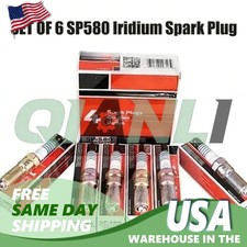 Set Of 6 Sp580 Iridium Spark Plug Cyfs12yt4x For Ford Motorcraft Sp534 Sp580x
