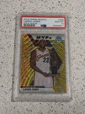 2019-20 Mosaic Gold Wave Lebron James PSA 10 GEM MINT #298 Lakers Cavs MVP Tmall