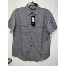 NWT Vertx Mens Large Recce Technical Shirt Craft Grey Tactical Button Up VTX1520