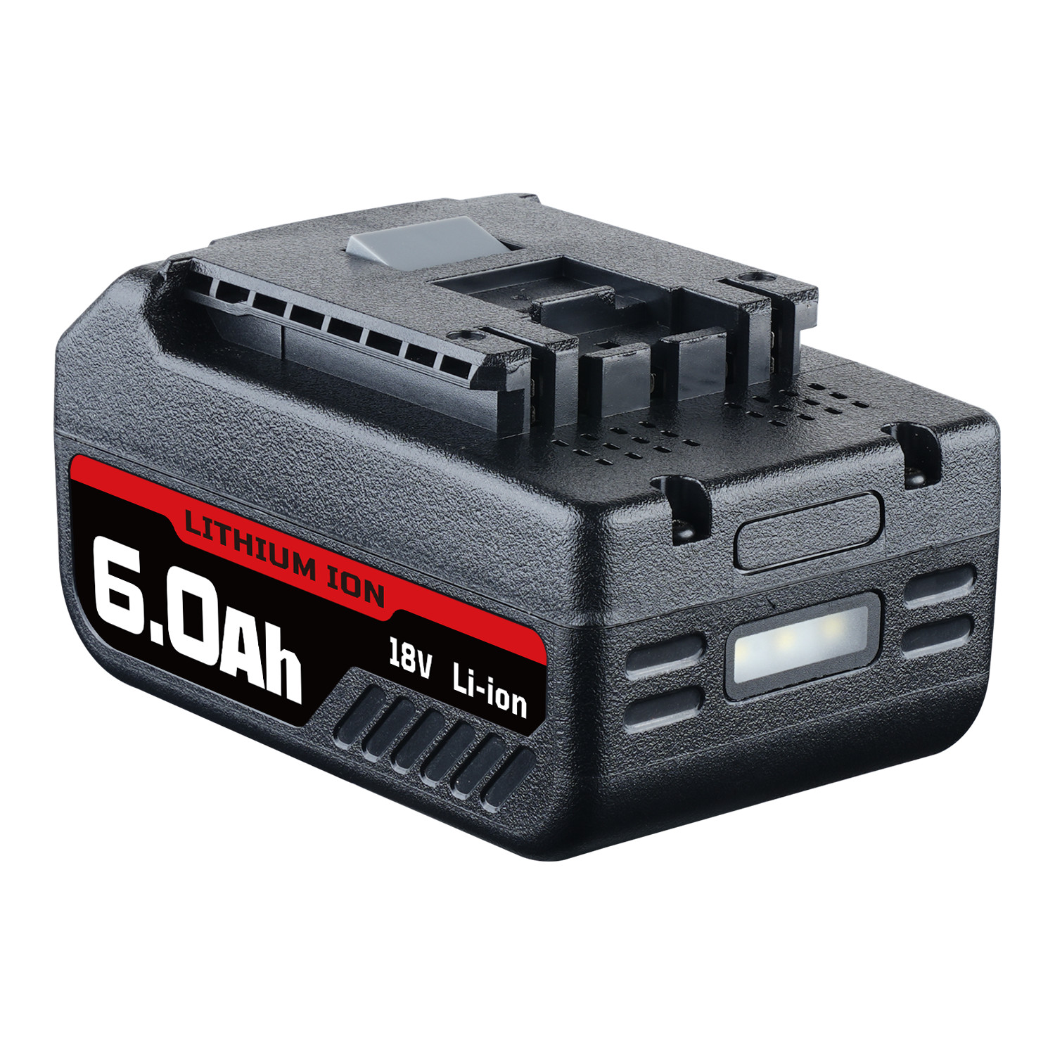 2x 18V BAT609 Replacement Battery for Bosch 18V 6.0Ah Li-ion Power Tool with LED