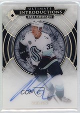 2023 Upper Deck Ultimate Collection Introductions Ryker Evans Rookie Auto RC 4s3