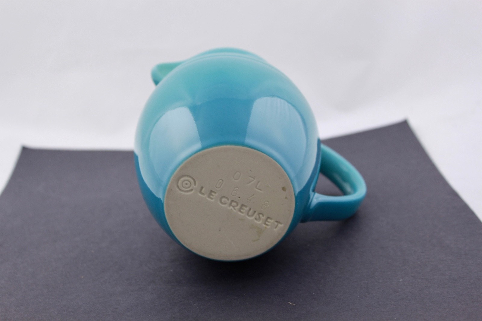 LE CREUSET CARIBBEAN SMALL PITCHER CREAMER 0.7L STONEWARE POTTERY - MINT