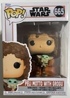 New Funko Pop Star Wars Peli Motto w/ Grogu Bobblehead Figure #665 *NIB*