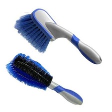 Wheel  Tire Brush for Car Rim, Soft Bristle Tire Cleaner Car Wash Brush 2PCS