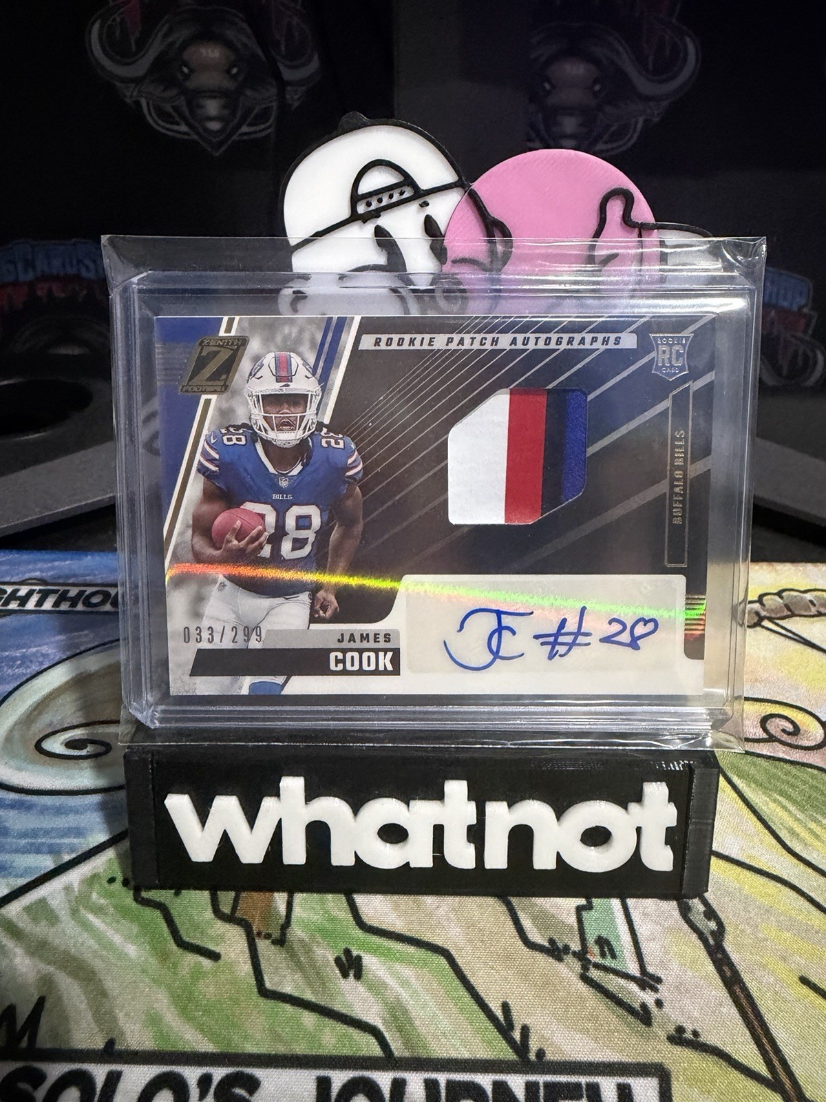 2022 Panini Zenith Rookie Patch Autographs James Cook RPA /299 4- Color Patch