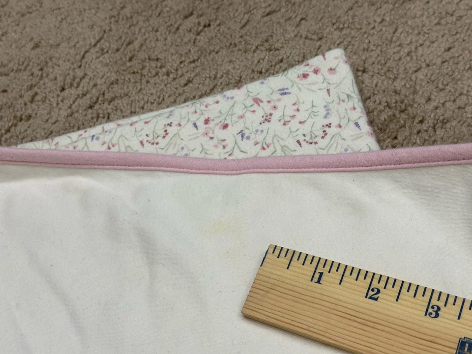 Gymboree 2002 Manta de Hadas Vintage Floral Hada Rosa Borde Jersey Algodón *Manchas Foto 4 de 4