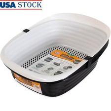 Sifting Cat Litter Box Easy Clean Odor Control Recycled Materials Compatible New