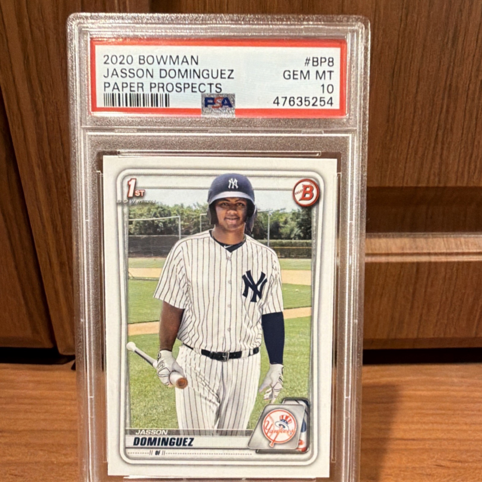 2020 Bowman Paper Prospects Jasson Dominguez #BP-8 1st Edition PSA 10 - Yankees