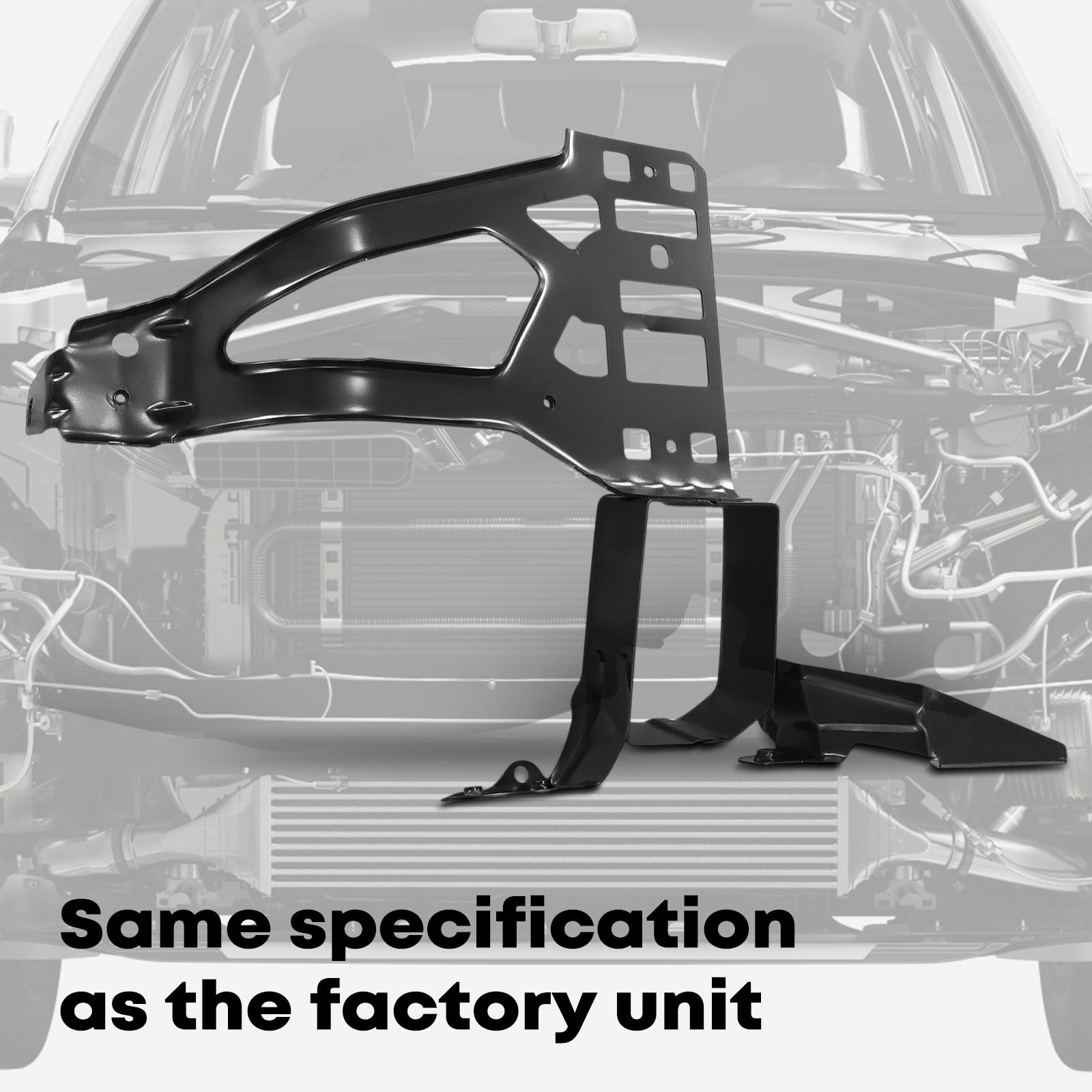 Radiator Support Front Side Panel for BMW E60 525i 2004-2007 Driver 51647033731