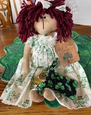 Saint Patrick’s Day Rag Doll, Celtic, Primitive