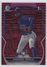 2023 Bowman Chrome Fuchsia & Pink Vapor Refractor 155/199 Enmanuel Bonilla 0d0o