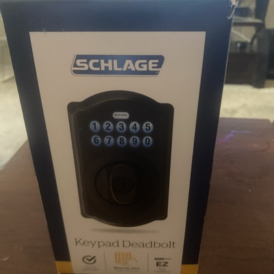 #ad Schlage Camelot BE365 V CAM 716 Electronic Keypad Deadbolt Aged Bronze $65.00
