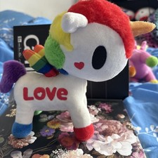Aurora Tokidoki Plush Unicorn Stuffed Animal Love Multicolor