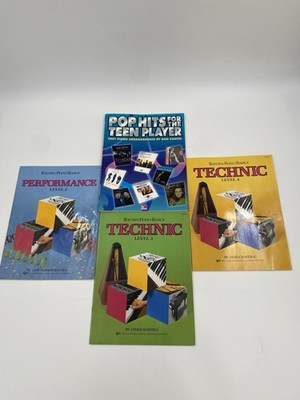   Bastien Piano Basics Lot Performance 2 Technic 3 4 + Pop Hits Book