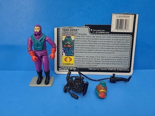 Toxo-Viper V1 G.I. Joe ARAH 1988 Hasbro Vintage Action Figure 100% COMPLETE