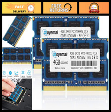 8GB DDR3 1333MHz Laptop RAM Upgrade Kit 2x4GB - PC3-10600S 204-pin Memory